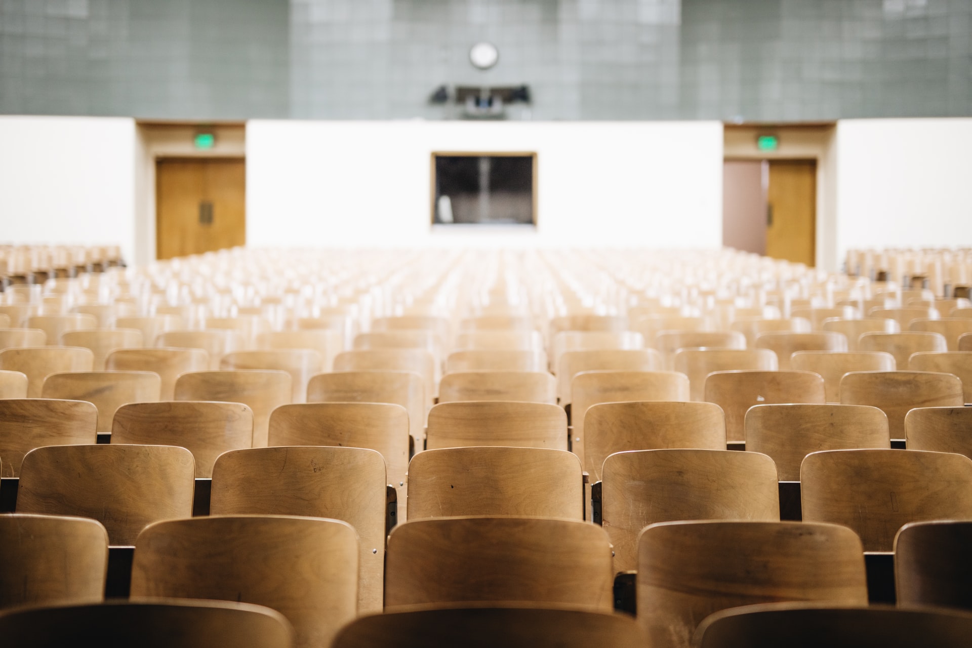 College auditorium with many seats