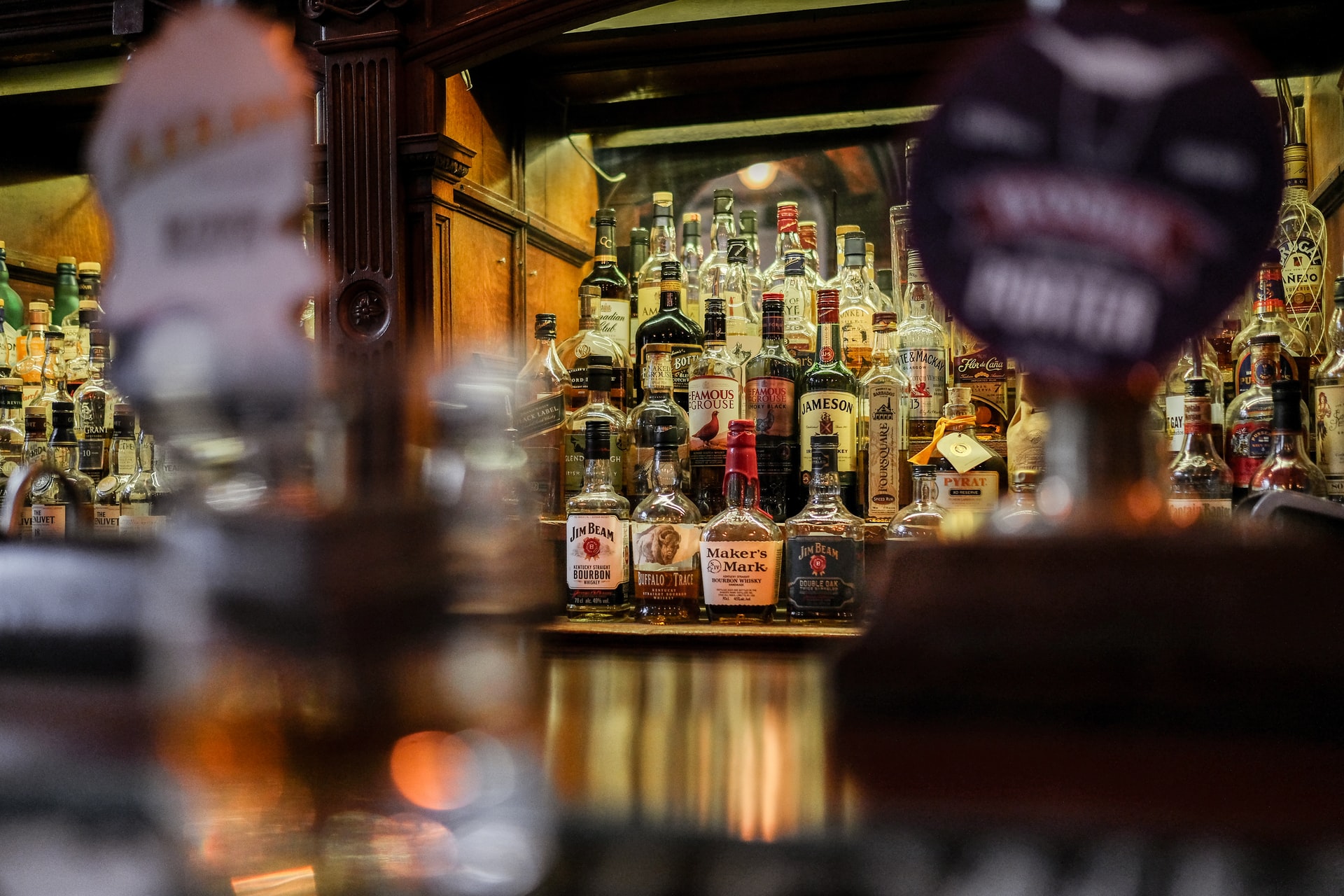 View of a bar in a pub